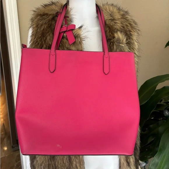 kate spade Hot Pink Bow Saffiano Tote - Picture 7 of 16